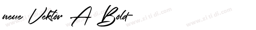 neue Vektor A Bold字体转换